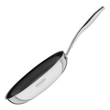 Frigideira Tramontina Grano 20cm 1 2l Em Aço Inox Com Corpo Triplo Revestimento Interno Em Antiaderente Com Cabo
