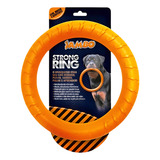 Frisbee Strong Resistente Flutua Agua Aceita Mordida Forte Cor Laranja