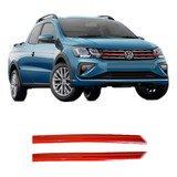 Friso Detalhe Vermelho Grade G8 Gol Saveiro Voyage Aplique 