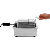 Fritadeira Elétrica Ak Cozinha Fritadeira Elétrica Óleo Tacho Panela Fritura 1 5l Inox 220v
