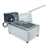 Fritadeira Industrial Elétrica Gg Inox Fritadeiras Industriais 1 Cuba 3 Litros Plastico Aço Inoxidável 220v