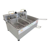 Fritadeira Industrial Elétrica Ital Inox Feoi 10l Prata 220v