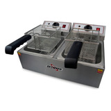 Fritadeira Industrial Elétrica Skymsen Fed 20 n 10l Aço Inoxidável 50 Hz X 60 Hz 127v