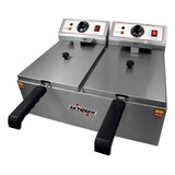 Fritadeira Industrial Elétrica Skymsen Fed 20 n 10l Aço Inoxidável 50 Hz X 60 Hz 220v