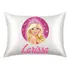 Fronha De Cetim Personalizada Barbie Glitter Com Nome Bgn1