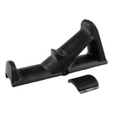 Front Hand Grip Angular 45  Aeg 20 22 Mm Airsoft Cor Preta