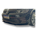 Front Lip Volkswagen Polo 2018 2025 Black Piano Top
