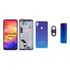 Frontal Para Redmi Note 7 Aro Azul +traseira Azul +lente Cam