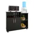 Fruteira Armário Para Cozinha Balcão Para Cafeteira E Forno Cor Preto Nova Decor