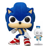 Funko Pop Sonic With Hero Chao Flocked 1036 - Ed. Special
