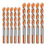 Fura Tudo Jogo 10 Brocas Torção Diamantadas Drill 6mm E 8mm