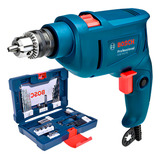 Furadeira De Impacto 10mm Bosch Gsb 450 Re 450w 110v E Kit X line 41 Peças Em Caixa De Papelão