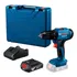 Furadeira E Parafusadeira De Impacto 1/2 Gsb 183 Li 18v Com Carregador Bivolt Bateria E Maleta Bosch