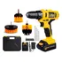 Furadeira Parafusadeira 12v + Kit 3 Escovas Limpeza Box Sofá