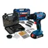 Furadeira Parafusadeira De Impacto 18v Bateria Bosch Gsb 183li + Jogo De Brocas Bits Profissional 103 Peças