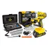 Furadeira Parafusadeira De Impacto 2 Baterias 21v 3/8 Tb-21pkx Com Jogo De Soquetes 40 Peças The Black Tools