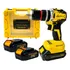 Furadeira Parafusadeira Impacto Sem Fio 2 Baterias 21v Brushless 3 8 10mm Gorillaz Gpb 100 Bivolt Com Maleta