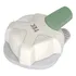 Furador Cantoneira Arredondada 3 Em 1 Toke Crie Tec 21876 Cor Verde branco