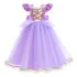 Fwefwa Vestido Rapunzel Para Meninas Da Disney Para