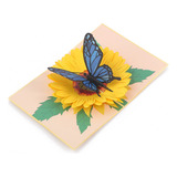 G Sunflower And Card, Cartão De Saudação 3d Spring Paper, Be