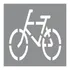 Gabarito Molde Pintura Ciclovia Ciclofaixa Bicicleta 50x50