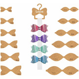 Gabaritos Laço Duro 12 Pçs Lonita Eva Feltro Mdf Artesanato