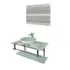 Gabinete De Vidro 80cm Inox Com Cuba Redonda Branco Ai