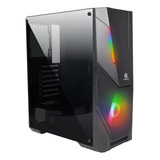 Gabinete Desktop Gamer Preto Lateral Acrilico C/led P/jogos