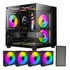 Gabinete Gamer Aquário Em Vidro Com 4 Fans Rgb Gb1796