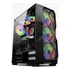 Gabinete Gamer Com 3 Fans Cooler Rgb Lateral Em Vidro Cor Rainbow