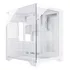 Gabinete Gamer Fortrek Clarity Branco Lateral Aquário Vidro