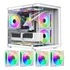 Gabinete Gamer Frontal Em Vidro Curvado C/ 4 Fans Rgb Gb1799