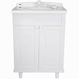 Gabinete Para Banheiro Em Plástico Com Lavatório Clássica Astra Sem Torneira Branco