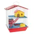 Gaiola Hamster 2 Andares Teto Plástico Conforto Jel Plast Cor Vermelho