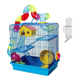 Gaiola Hamster Completa Azul