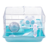 Gaiola Hamster Desmontavel 2 Andares Jaula Com Brinquedos