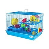 GAIOLA PARA HAMSTER BIG SPACE 2 ANDARES   AZUL