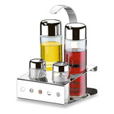 Galheteiro Inox 5 Pecas