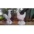 Galo Galinha E Arara De Gesso Maciço Para Pintar Decoração