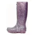 Galocha Bota Feminina Impermeável Glitter Cosmic Kesttou