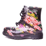 Galocha Coturno Floral Gasf