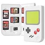 Game Card Case For Nintendo Switch  2019   2021 OLED  Nintendo Switch Lite  LeyuSmart 10 Game Cards   10 Memory SD Cards Strorage Holder  Gameboy Portable Slim Small Size Case White