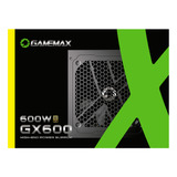 Gamemax Gx series Gx600wbkpss7710br Fonte De Alimentação 80 Plus Gold 600w Con Preto 110v 220v