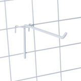Gancho Branco Para Tela Biombo 10cm   10 Unidades