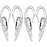 Gancho Clip Orelha Silicone Ear Hook Fone AirPods AirPods 1 E 2  Transparente  Incolor     1 Par    