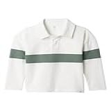 Gap Baby Boys Long Sleeve Rugby Polo New Off White 4yrs