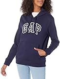 Gap Moletom Feminino Com Capuz E Logotipo, Uniforme Azul-marinho, Gg
