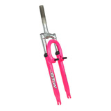 Garfo Suspensão Aro 26 V-brake Over 25,4mm Pink De Bike