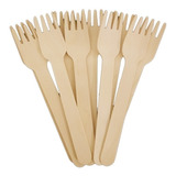 Garfos De Madeira 14cm Descartáveis 3000 Uni