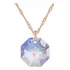 Gargantilha Baguá Swarovski 14mm Bue Aurora Boreal Corrente